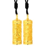 999 Pure Gold Mahasthamaprapta Guardian Pendant - Horse Zodiac Birth Buddha